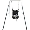 AXI Balançoire siège pour bébé Métal 146x94x118 cm Anthracite et crème