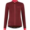Rogelli Essential Fietsshirt - Lange Mouwen - Dames - Bordeaux, Coral - Maat L