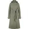 AGU Trench Coat Long Regenjas Urban Outdoor Dames - Groen - XXL
