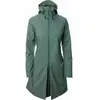 AGU SeQ Regenjas - Regenjas Dames Waterdicht - Regenjas Lang model - Water- en Winddicht - Ademend - Groen - XS