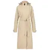 Agu Trench Coat Long Regenjas Urban Outdoor Dames - Beige - XL