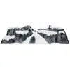 MYVILLAGE Paysage de pistes de ski 120 x 40 x 25 cm
