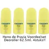 Heno de Pravia - 62,5 ml - Deodorant - 4 st - Voordeelverpakking