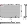 DENSO Radiateur moteur pour HONDA: CR-V (Ref: DRM40052)