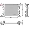DENSO Radiateur moteur pour OPEL: Meriva (Ref: DRM20121)