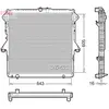 DENSO Radiateur moteur pour FORD: Ranger (Ref: DRM10118)