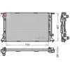 DENSO Radiateur moteur pour AUDI: A5, A4, Q5 (Ref: DRM02021)