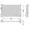 DENSO Radiateur moteur pour FORD: C-Max (Ref: DRM10009)