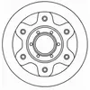 Remschijf 16943 ABS