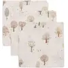 Lot de 3 mini langes en gaze de coton Tiny Park (31 x 31 cm)