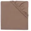 Drap housse en jersey pour matelas de parc Milky Coffee (75 x 95 cm)