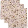 Lot de 3 mini langes en gaze de coton Flower Fairies (31 x 31 cm)
