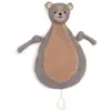 Attache Sucette doux Ours - JOLLEIN - Porte tétine - Bébé - Gris - Mixte