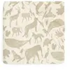 Jollein Drap housse en jersey Animals Olive Green (40 x 80 cm)