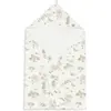 Jollein 534-836-67056 Serviette de bain à capuche Dreamy Mouse Blanc 75 x 75 cm