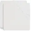 Jollein Drap-Housse 2-Pièces en Coton, 80 cm Longueur x 40 cm Largeur, Blanc