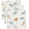 Jollein Lot de 3 mini langes en gaze de coton Roarsome (31 x 31 cm)