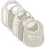 Jollein Lot de 5 bavoirs imperméables pour bébé - Motif animaux - Avec fermeture Velcro