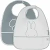Jollein Lot de 2 bavoirs plastifiés Miffy Peekaboo Sea Green