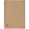 Jollein Couverture en polaire Check Knit Biscuit (75 x 100 cm)