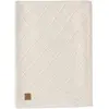 Jollein - Deken Ledikant 100x150cm - Dekentje Baby - Check Knit Oatmeal/Teddy Fleece