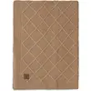Jollein - Deken Ledikant 100x150cm - Dekentje Baby - Check Knit Biscuit