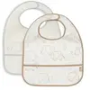 Lot de 2 bavoirs plastifiés Elephant Tales