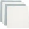 Jollein Lot de 4 langes en coton Sea Green-Ivory (70 x 70 cm)