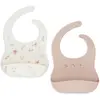Jollein Baby Slab Siliconen - Lovely Birds - 2-pack