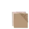 Jollein Lot de 2 draps housses en jersey Wild Rose-Biscuit (60 x 120 cm)