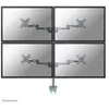 Newstar Neomounts FPMA-D935D4 - Kit de montage - pleine action - pour 4 écrans LCD - argent - Taille d'écran : 10"-27" - pinces montables, montrable sur bureau