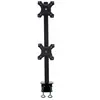 NewStar Neomounts FPMA-D700DV - Kit de montage - pleine action - pour 2 écrans LCD - noir - Taille d'écran : 10"-27" - pinces montables, montrable sur bureau