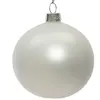 Decoris Kerstballen set - 6x stuks - wit - glas - 6 cm - mat - kerstve...