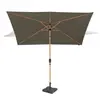 VONROC Premium Stokparasol Rapallo 200x300cm - Incl. parasolvoet & bes...