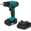 VONROC Accuboormachine 20V   19 schroefstanden + boorstand - Incl. 2 b...