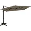 VONROC Premium Zweefparasol Pisogne 300x300cm   Incl. kruisvoet & besc...