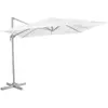 VONROC Parasol cantilever Pisogne 300x300cm - Premium parasol | Blanc