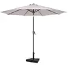 VONROC Parasol Recanati Ø300cm - Premium  Haute Qualité parasol - beig...