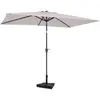VONROC Parasol Rapallo 200x300cm - Premium parasol - Beige - Pied en b...