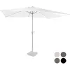 VONROC Parasol Rapallo 200x300cm - Parasol rectangulaire Premium | Blanc