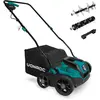 Scarificateur / Aérateur VONROC - 1300W - Bac à herbe 35L - Vert