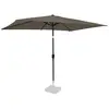 VONROC Parasol Rapallo 200x300cm - Parasol rectangulaire Premium | Taupe
