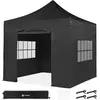 VONROC Easy-Up Partytent   3x3 m - Set incl. Zijwanden - Modulair Ontw...