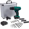VONROC Accuboormachine   12V Li-Ion   Incl. aluminium opbergkoffer, 46 accessoires, 2x accu & lader