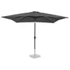 VONROC Parasol inclinable 2,8x2,8m - carré   Gris - Toile UPF 50+ - Pied exclu - Rosolina