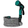 VONROC Tuyau d’arrosage flexible 10m   support et pistolet multi spray inclus