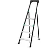 VONROC Escabeau pliant PRO en aluminium - 4 marches antidérapantes - C...