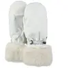 Barts Empire Skimitts Moufles imperméables avec fourrure synthétique, Blanc., M