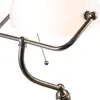 Clayre & Eef LumiLamp Bureaulamp Bankierslamp 27x23x42 cm Wit Ijzer Glas Tafellamp