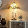 Lumilamp Tiffany Tafellamp Ø 40x60 cm Beige Glas